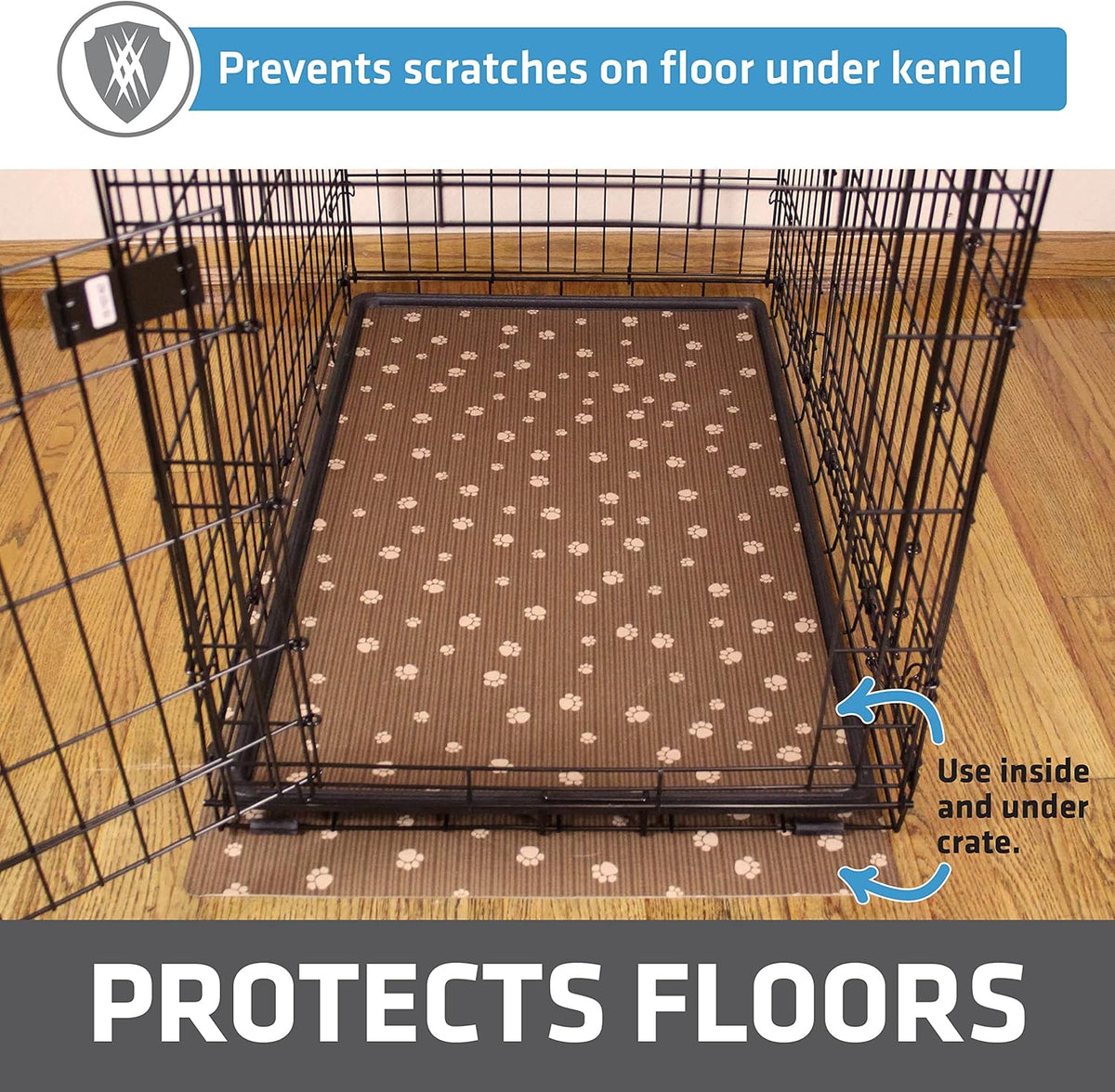 Drymate Dog Crate Mat Liner, Absorbs Urine, Waterproof, Non-Slip, Washable Puppy Pee Pad for Kennel