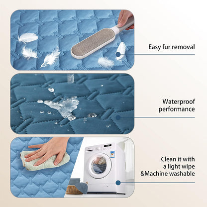 gogobunny 100% Double-Sided Waterproof Dog Bed Cover Pet Blanket Sofa Couch Furniture Protector for