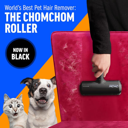 ChomChom Roller Pet Hair Remover and Reusable Lint Roller - Cat and Dog Hair Remover for Furniture