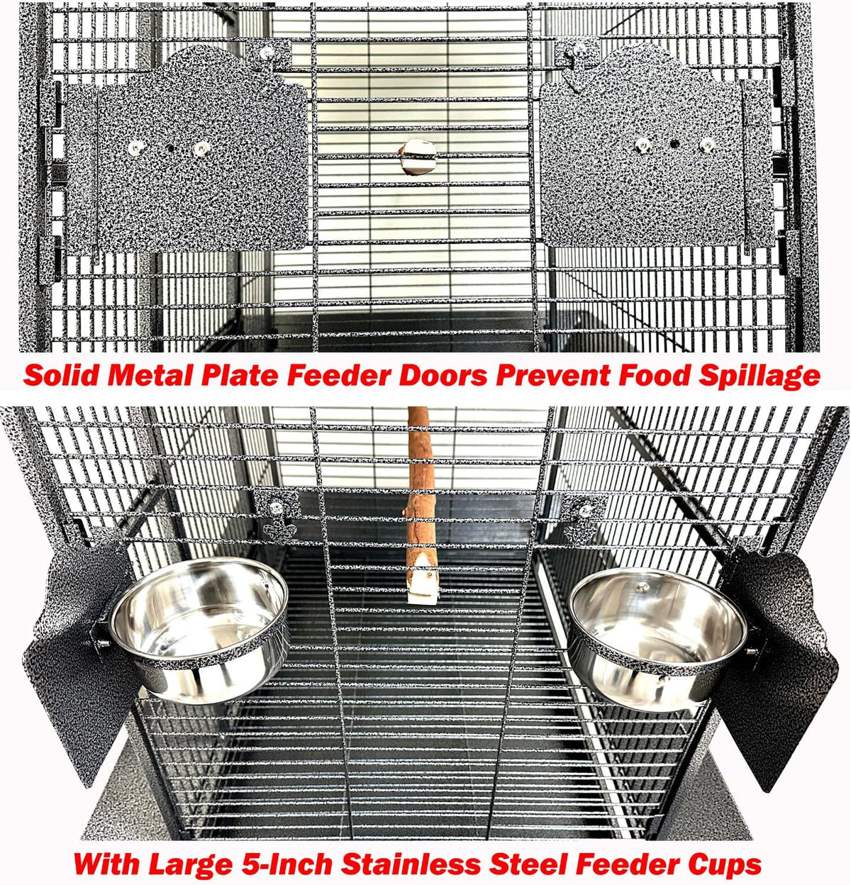 X-Large Elegant and Durable Wrought Iron Play Ground Perch Stand Top Climbing Ladder Bird Parrot