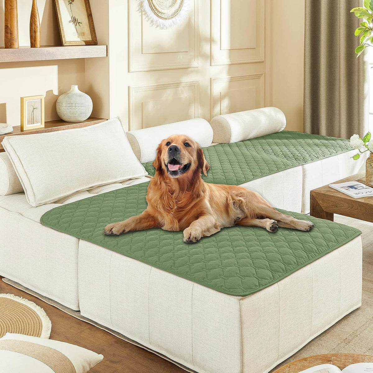 gogobunny 100% Double-Sided Waterproof Dog Bed Cover Pet Blanket Sofa Couch Furniture Protector for
