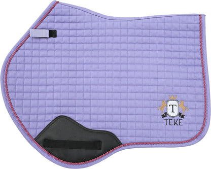 T TEKE Close Contact Saddle Pads,100% Cotton English Saddle Pads for Horses with Moisture-Wicking