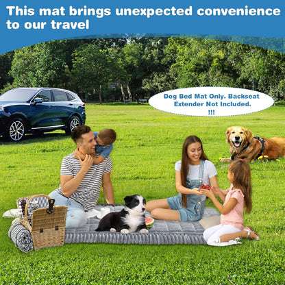 VClife Dog Car Seat Cover for Backseat Extender, Anti Slip Dog Bed Mat Travel Blanket, Pet Friendly