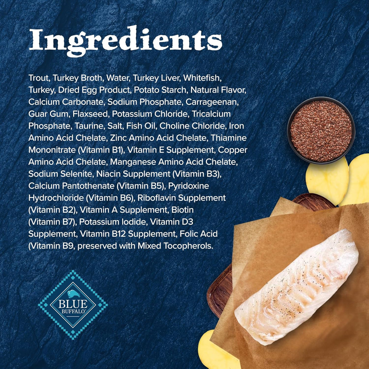 Blue Buffalo Wilderness Rocky Mountain Recipe Natural High Protein Wet Food for Adult Cats, Trout