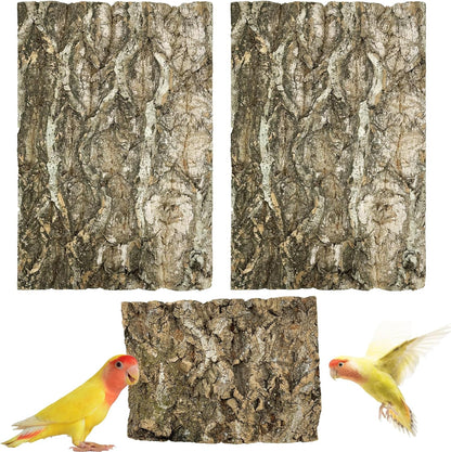 Allazone 3 PCS Parrot Chewing Toy Bird Cork Perch Stand, Natural Cork Perch, Parrot Chewing Toy