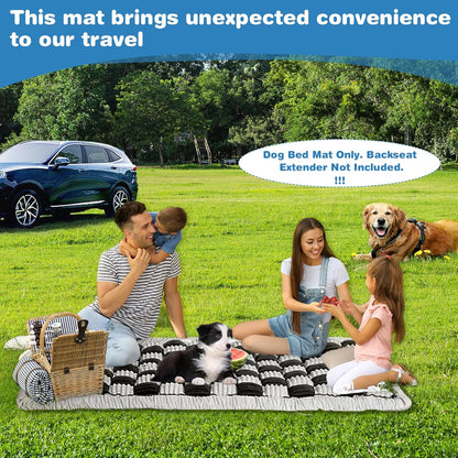 VClife Car Back Seat Cover for Dog, Non Slip Pet Bed Mat Washable Backseat Extender Cushion, Furry
