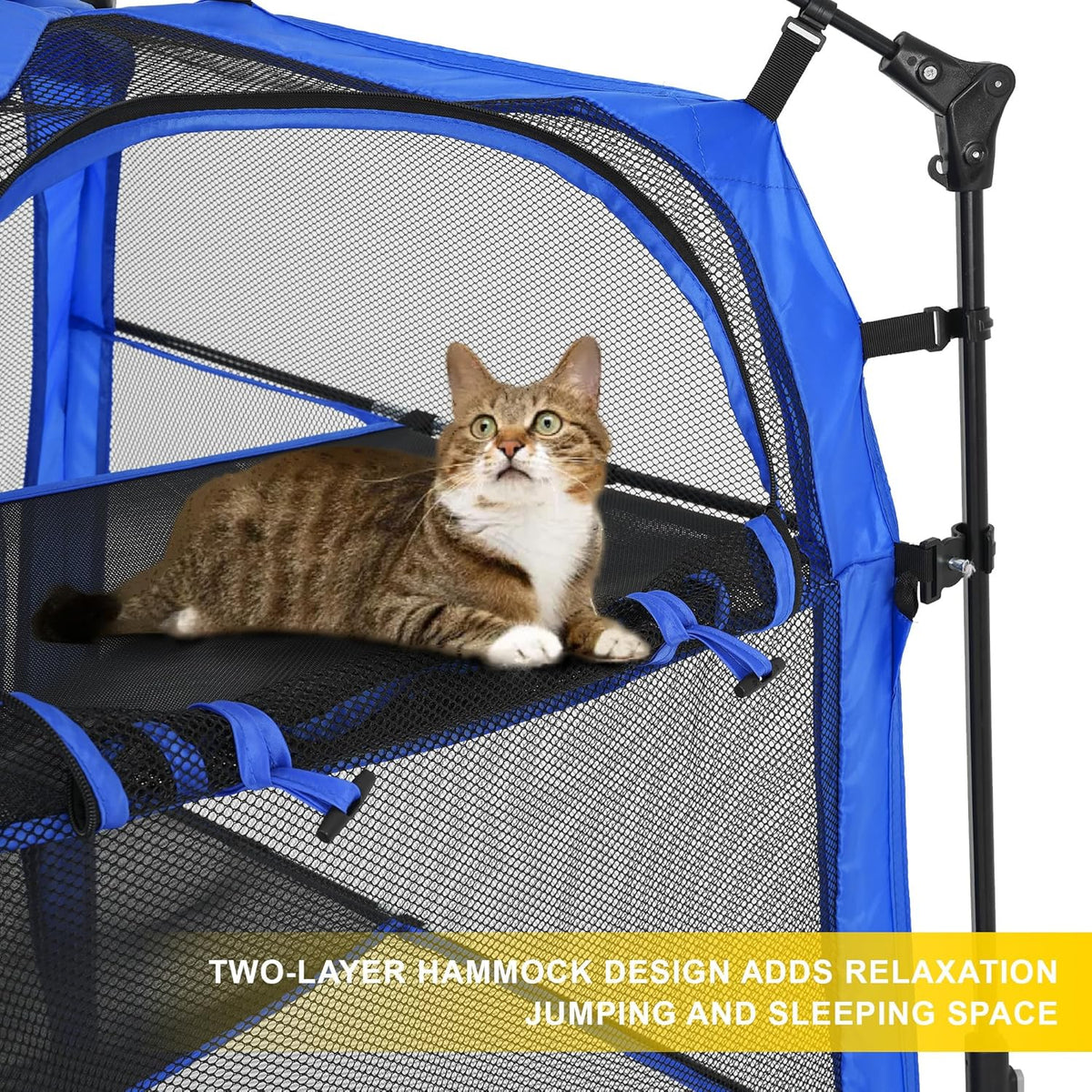 Cat Tower Tent,Outdoor Patio Cat Enclosures with Breathable Mesh,Indoor Playpen Portable Exercise
