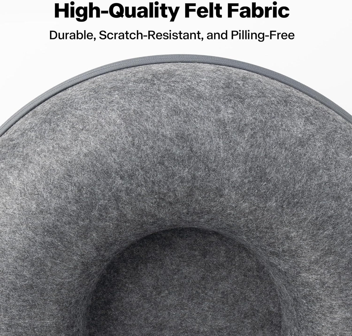 Pawise Peekaboo Cat Cave Donut Tunnel Bed, Cat Tunnel Bed,Bonus Separate Pom-Pom Bell Toy (Not