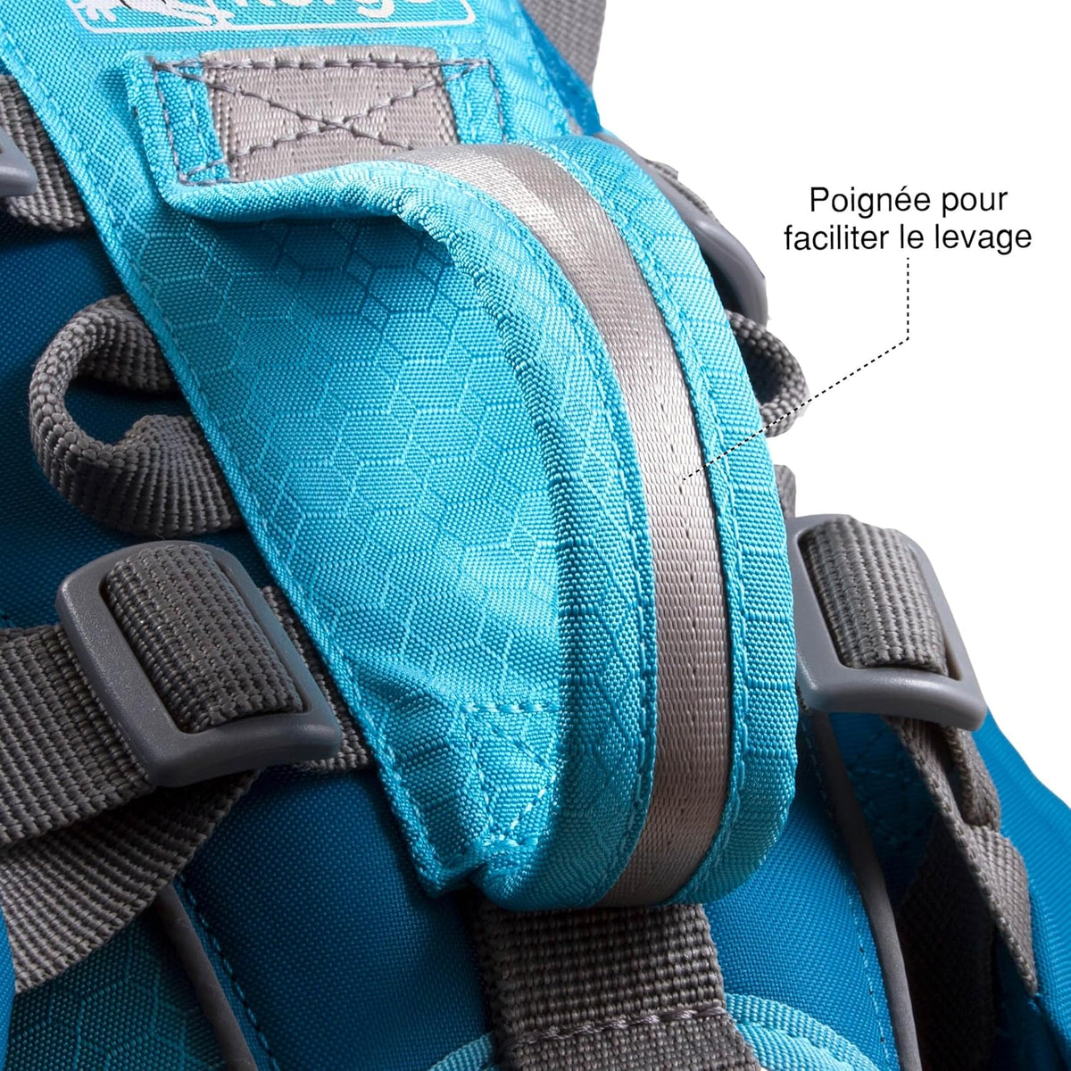 Kurgo Big Baxter Dog Backpack, Dog Saddlebag, Dog Pack, Adjustable Saddlebag for Hiking, Walking