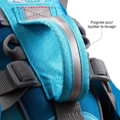 Kurgo Big Baxter Dog Backpack, Dog Saddlebag, Dog Pack, Adjustable Saddlebag for Hiking, Walking