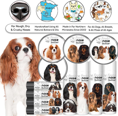The Blissful Dog Cavalier King Charles Spaniel Nose Butter, Versatile Dog Nose Balm for Dry Nose