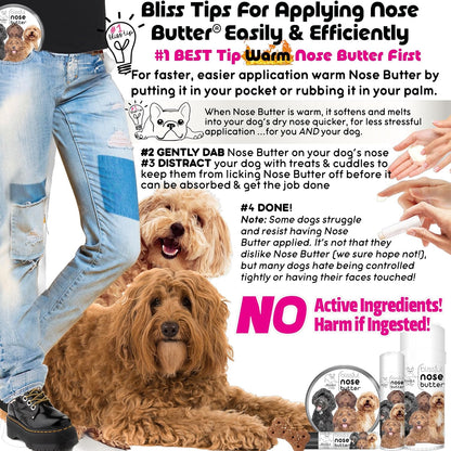 The Blissful Dog Labradoodle Unscented Nose Butter - Dog Nose Butter, 4 Ounce