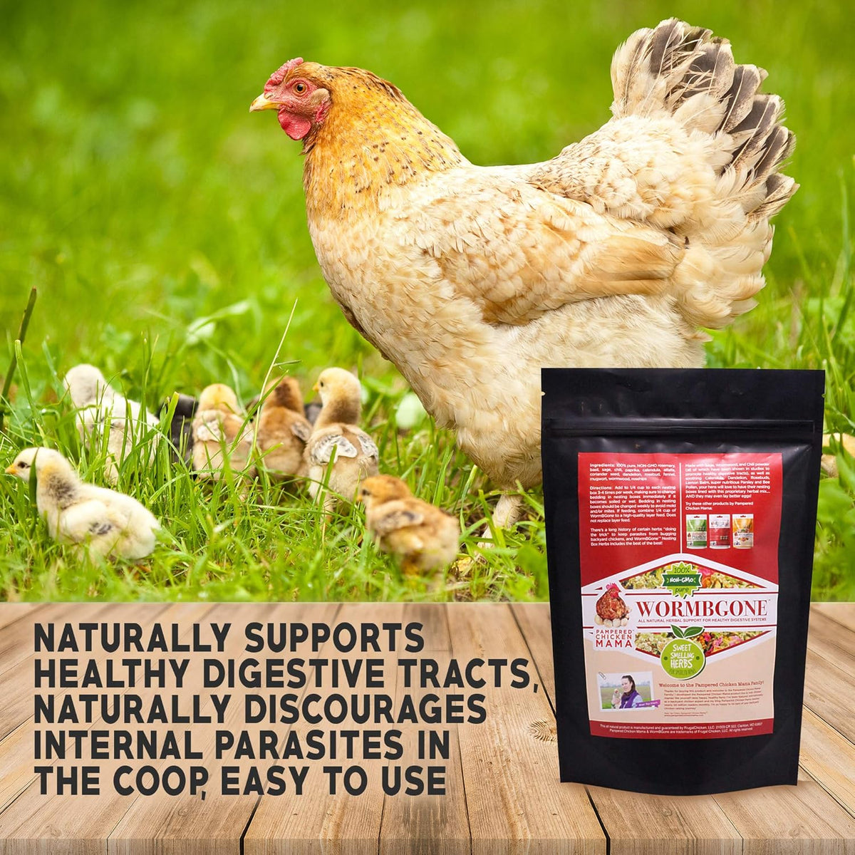 Non-GMO Backyard Chicken Nesting Herbs (8 Pounds) - Naturally Keep a Clean Coop Your Hens Will Love