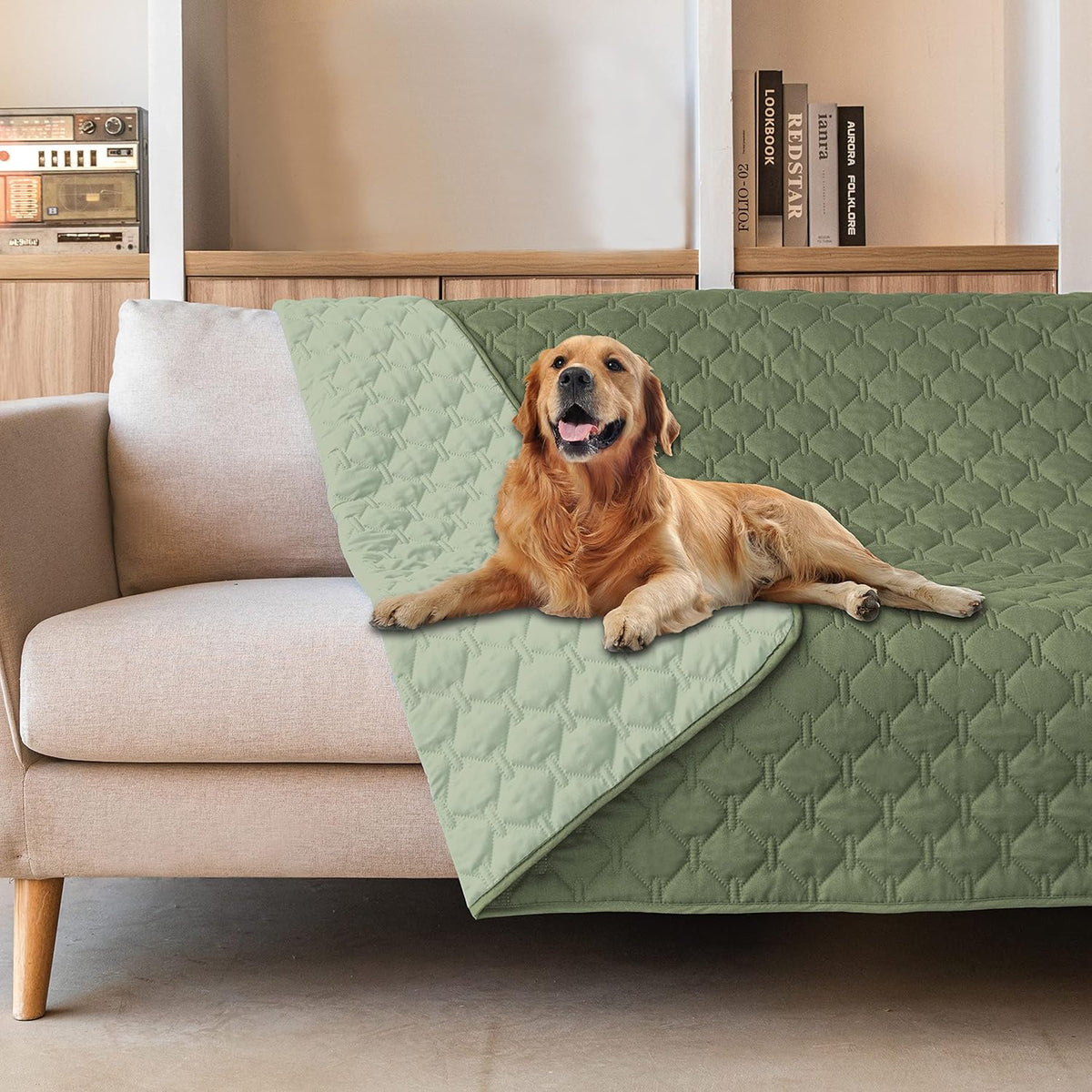 gogobunny 100% Double-Sided Waterproof Dog Bed Cover Pet Blanket Sofa Couch Furniture Protector for