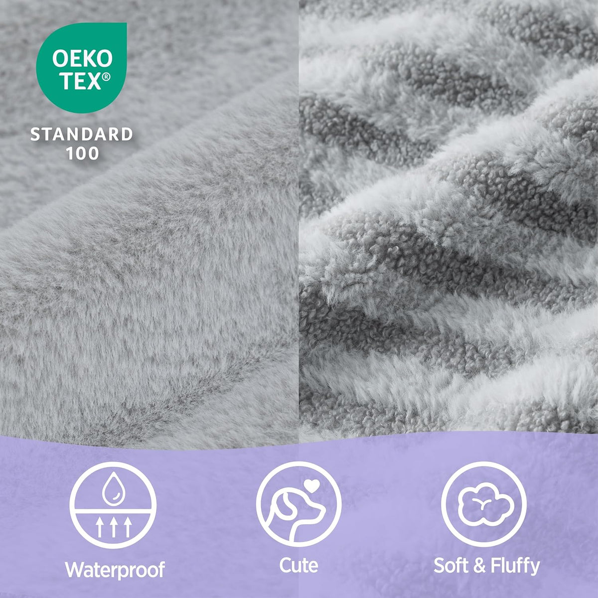 LE SURE Cute Dog Bed for Small Dogs, Orthopedic Waterproof Small Pet Beds with Sides, Non-Slip