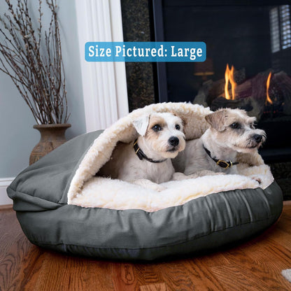 Snoozer Luxury Cozy Cave Dog Bed - Indoor Dog Bed with Cover Cave, Covered Calming Burrow for