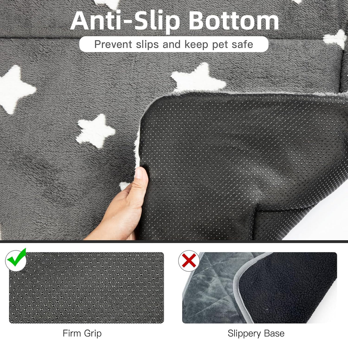 Mora Pets Dog Crate Pad Dog Bed Mat for XLarge Dogs Washable Thin Pet Kennel Pad for 48 inch Cage