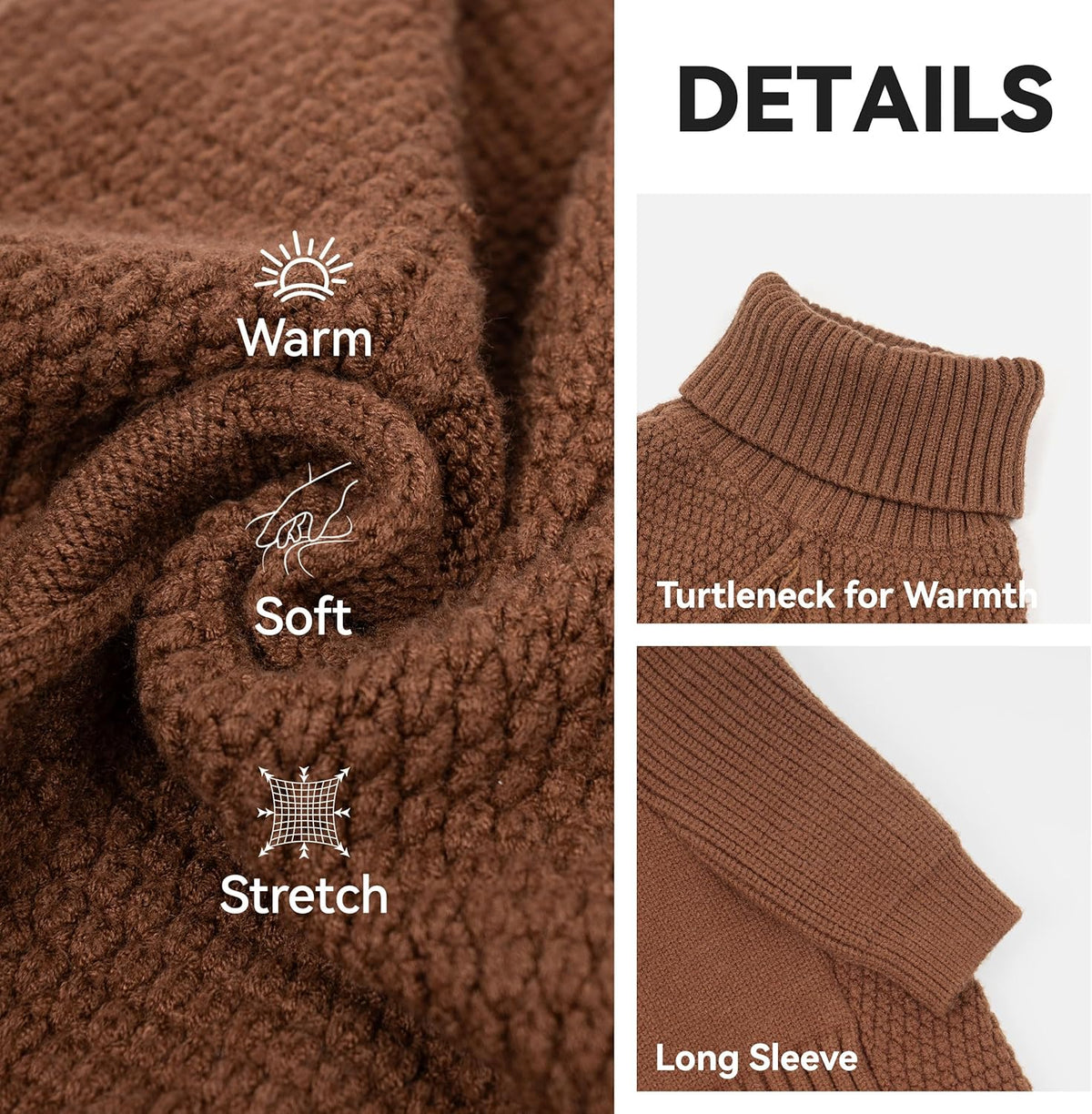 cyeollo 2XL Dog Sweater, Warm Stretchy Sweaters for Large Dogs Boy, Pullover Knitted Thermal Winter