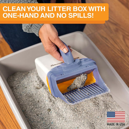 Neater Pet Brands Neater Scooper XL Cat Litter Scoop, 60 Refill Bags – Extra-Large Capacity