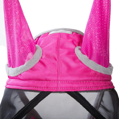 Harrison Howard CareMaster Pro Luminous Horse Fly Mask Standard with Ears UV Protection for Horse