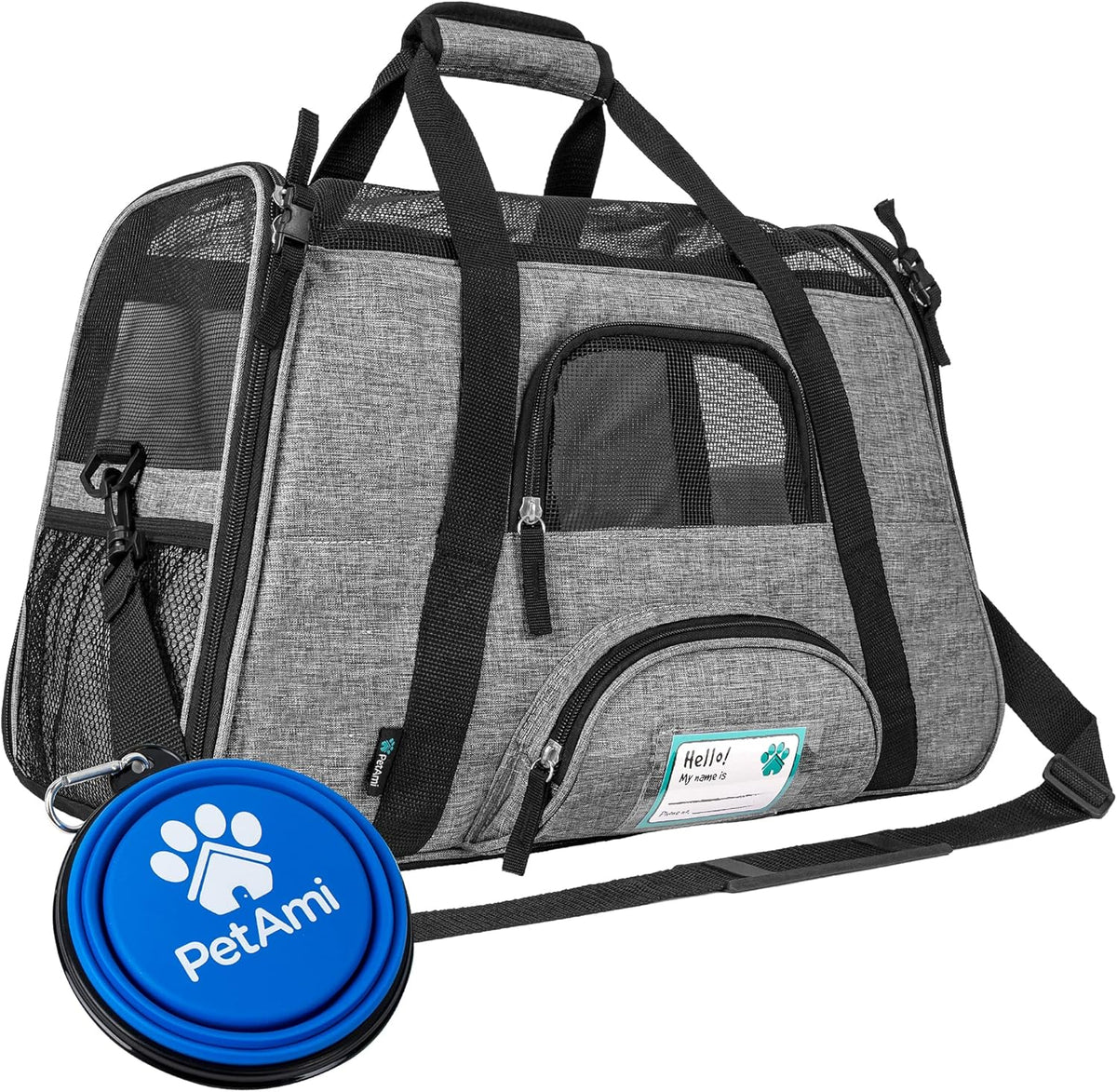 PetAmi Airline Approved Pet Carrier for Cat, Soft Sided Dog Carrier for Small Dog, Cat Travel
