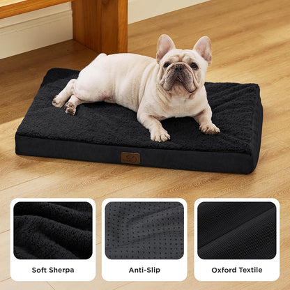 Bedsure Dog Bed Medium Size Dog - Orthopedic Waterproof Puppy Beds with Removable Washable Cover