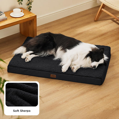 Bedsure Dog Bed for Large Dogs - Orthopedic Waterproof Puppy Beds with Removable Washable Cover