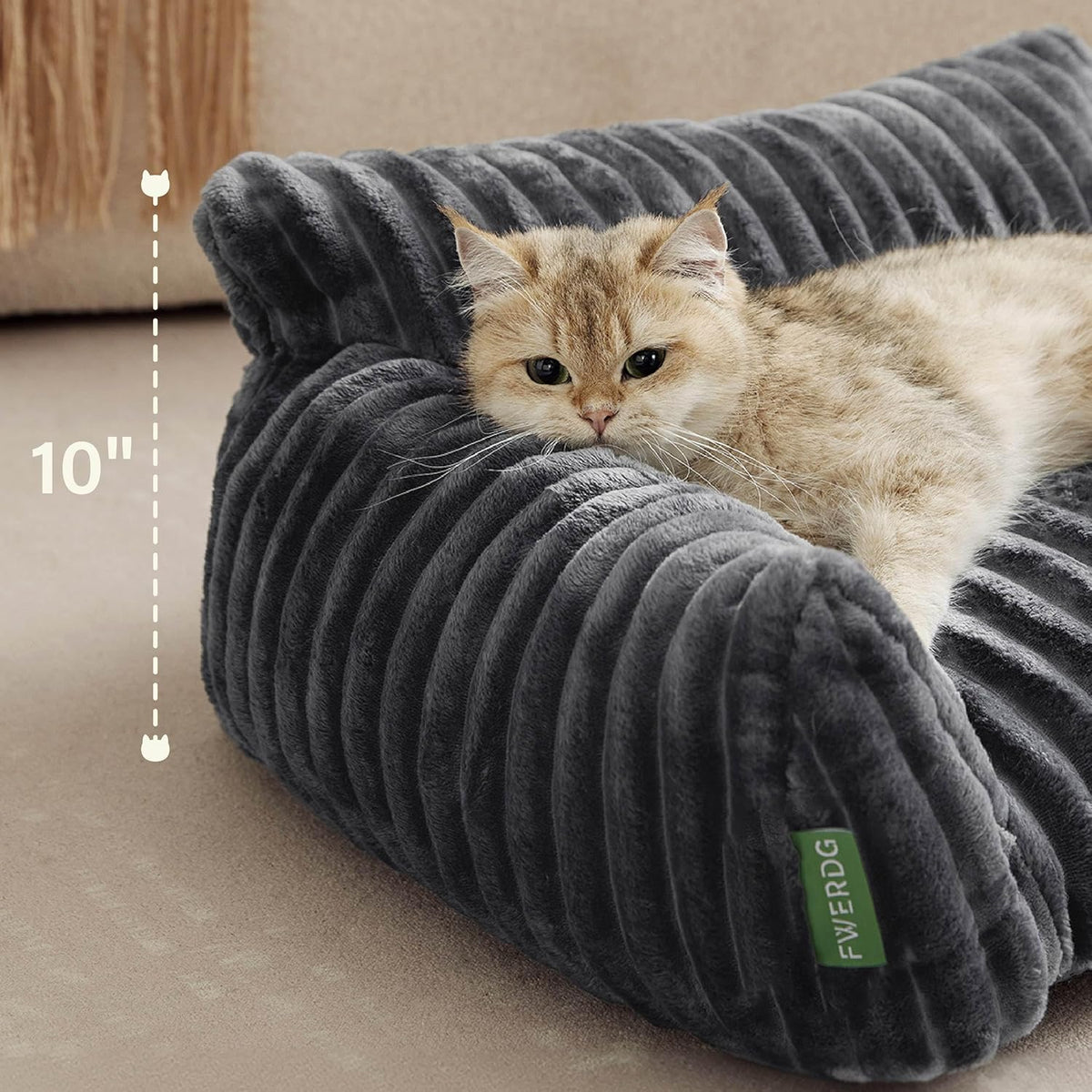 Cute Couch Bed for Pets, Supportive Cat Sofa for Indoor Cats, Small Dog Sofa Bed for Small Dogs