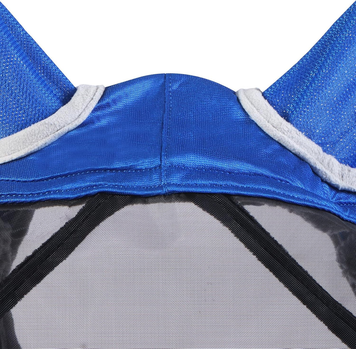 Harrison Howard Pro Luminous Horse Fly Mask Large Eye Space Standard with Ears UV Protection for