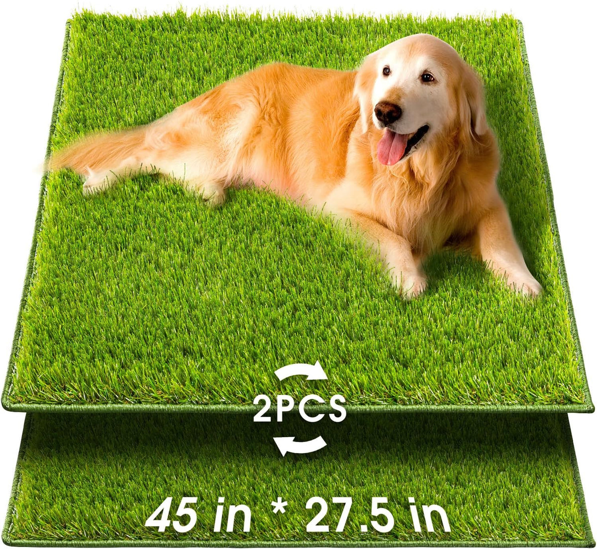 Hompet Artificial Grass for Dogs, 45"x27.5", Professional Dog Grass Mat, Easy to Clean with