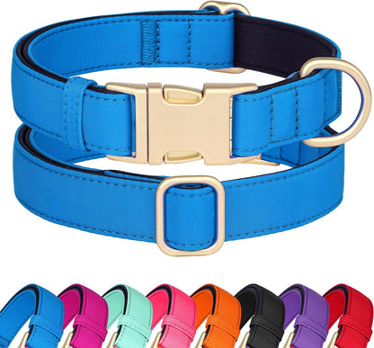 Didog Soft Padded Dog Collars for Medium Dogs, Colorful and Durable Dog Collar with Quick Release