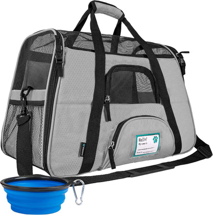 PetAmi Airline Approved Pet Carrier for Cat, Soft Sided Dog Carrier for Small Dogs, Cat Travel