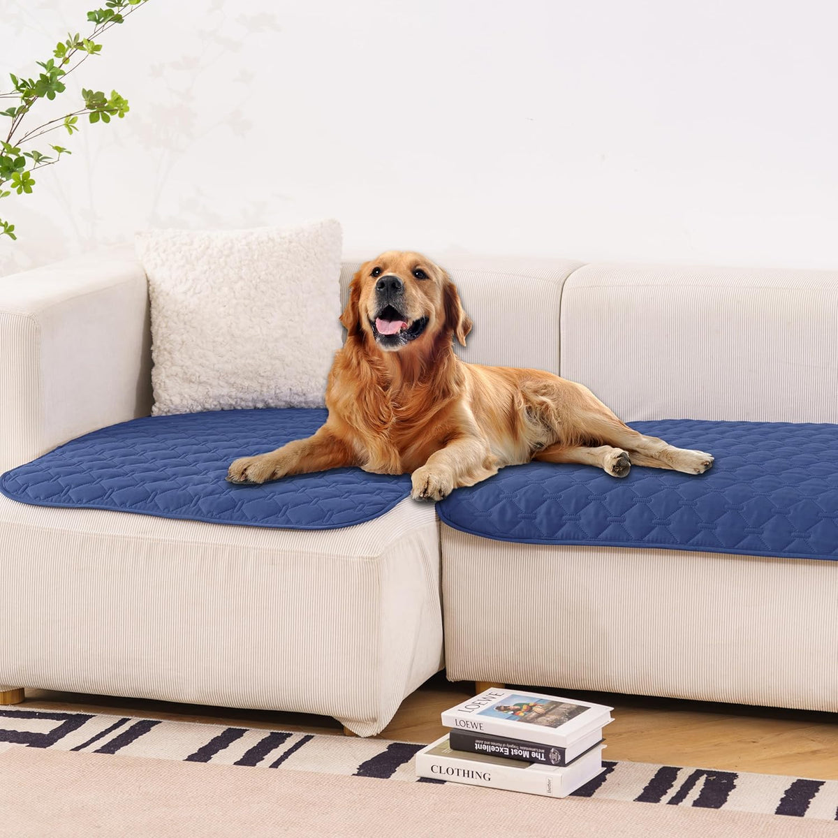 gogobunny 100% Double Sided Waterproof Dog Blanket Soft Pet Bed Cover Reversible Protect Furniture