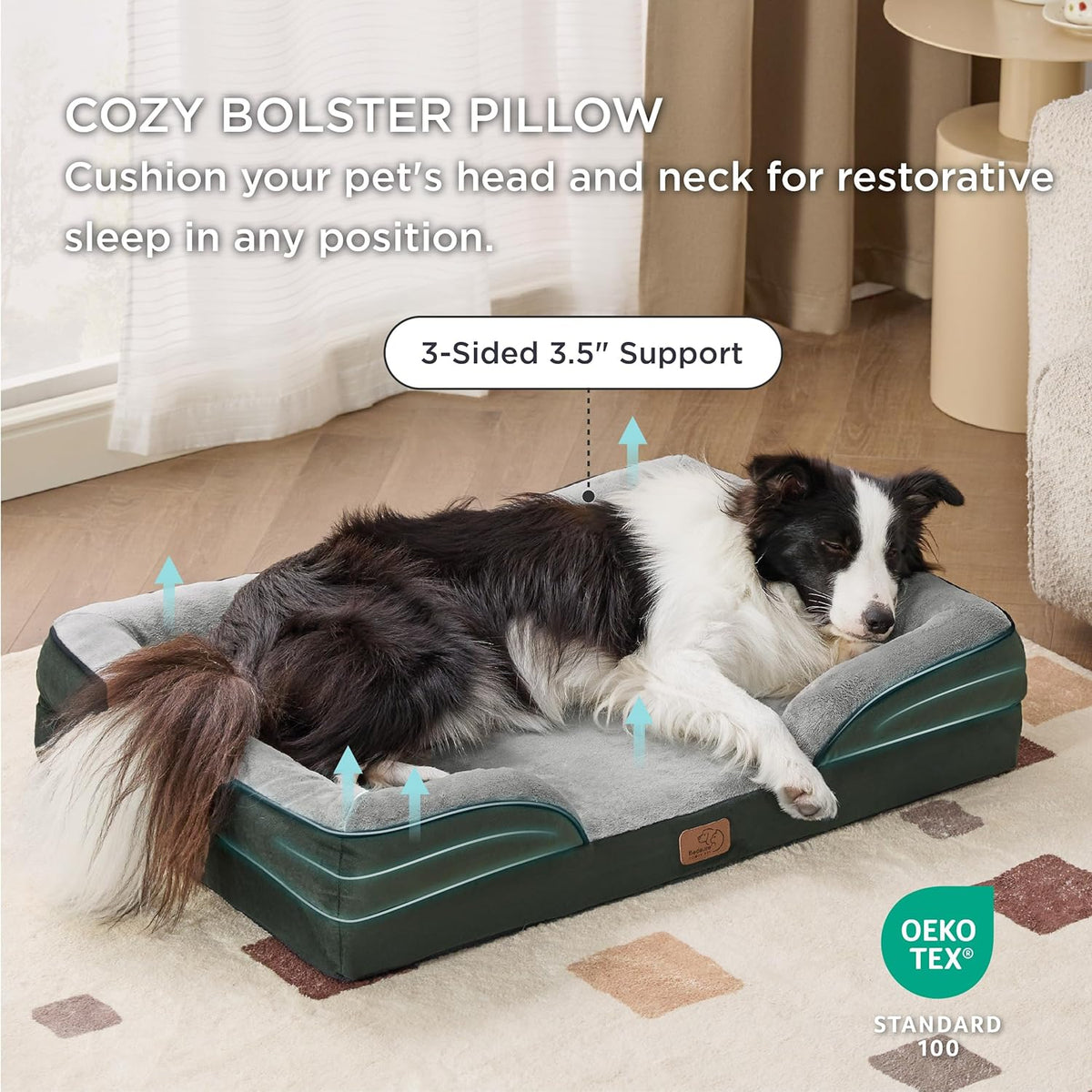 Bedsure Orthopedic Dog Beds Large Sized Dog - Washable Large Dog Cat Bed Waterproof, Comfort Dogs