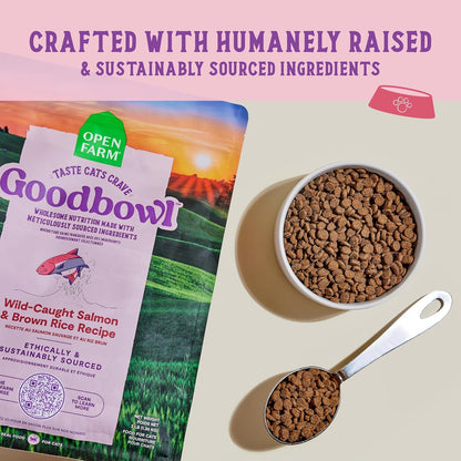 Open Farm Goodbowl, Protein Rich Dry Cat Food Made from Meticulously Sourced Simple Ingredients