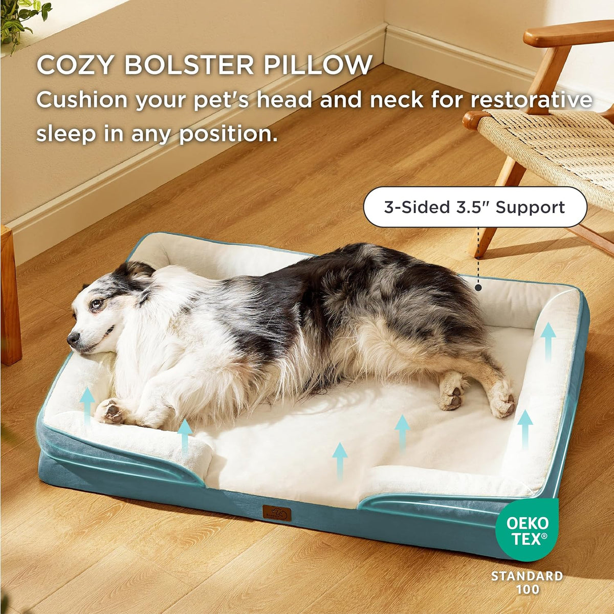 Bedsure XL Orthopedic Dog Bed for Extra Large Dogs - Washable XLarge Dog Cat Bed Waterproof