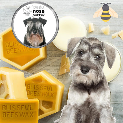 The Blissful Dog Schnauzer Nose Butter for Dry, Cracked Skin, Lick-Safe Dog Nose Balm with