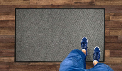 M+A Matting WaterHog Diamond | Commercial-Grade Entrance Mat with Rubber Border – Indoor/Outdoor