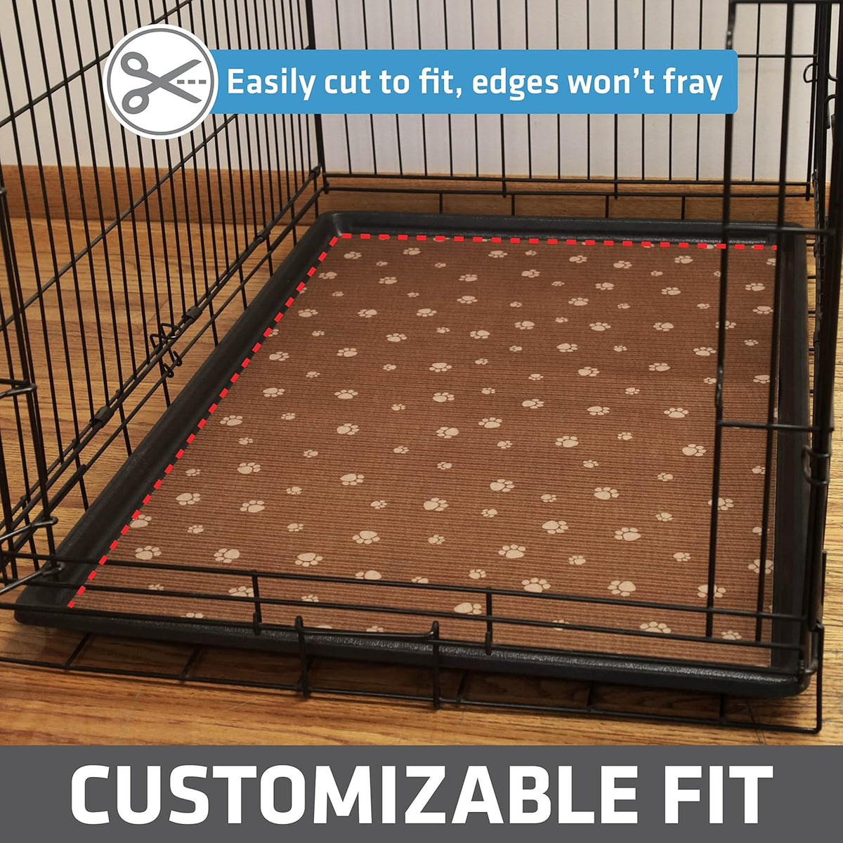 Drymate Dog Crate Mat Liner, Absorbs Urine, Waterproof, Non-Slip, Washable Puppy Pee Pad for Kennel