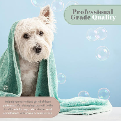 Begley's Pet Detangling Spray - Premium Essential Oil Scented Detangler Spray for Dogs, Puppies &