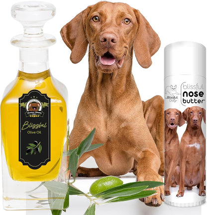 The Blissful Dog Vizsla Nose Butter for Dry, Cracked Skin, Lick-Safe Dog Nose Balm with