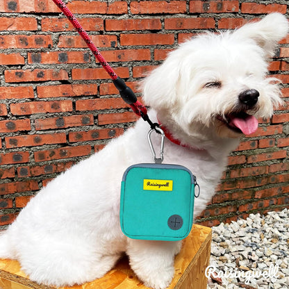 Dog Treat Pouch for Pet Walking and Training with Clicker Poop Bags Small Fanny Zipper Pack Holder