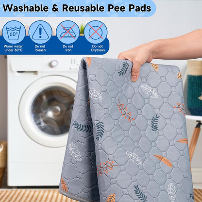 Sunheir Washable Pee Pads for Dogs 72"x72", Extra Large Reusable Puppy Pads Pet Training Pads for