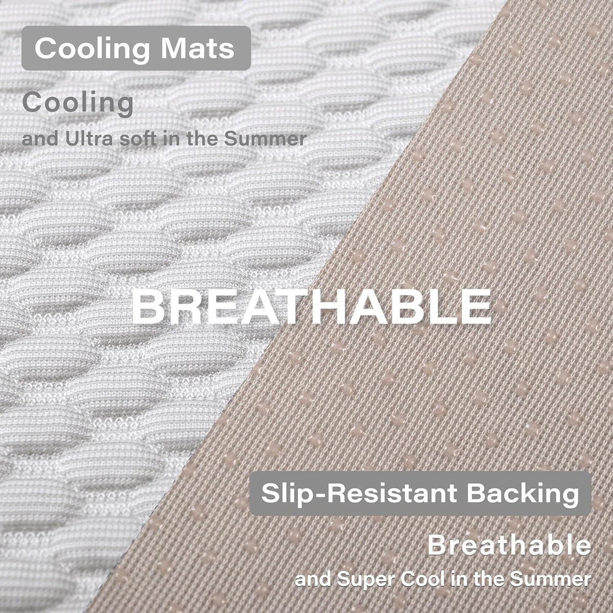 MICROCOSMOS Pet Cooling Mat & Sleeping Pad- Breathable Bubble Surface, EZ Clean. Keep Cooling for