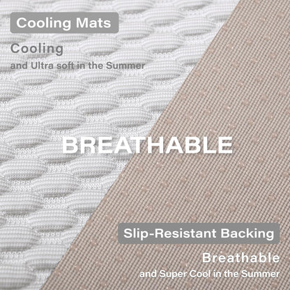 MICROCOSMOS Pet Cooling Mat & Sleeping Pad- Breathable Bubble Surface, EZ Clean. Keep Cooling for