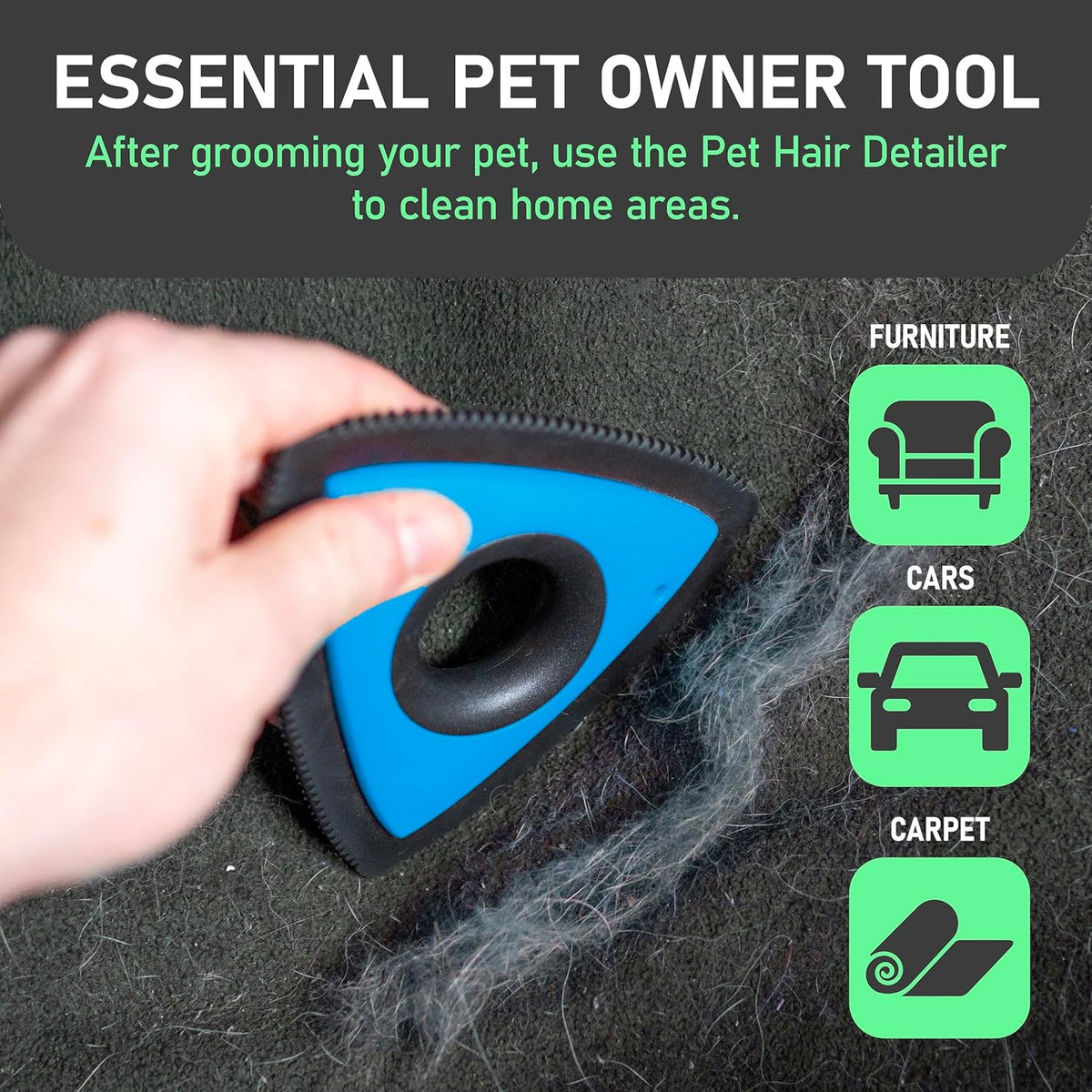 Maxpower Planet Pet Grooming Rake and Mini Pet Hair Remover Tool, Undercoat Rake for Dogs & Hair