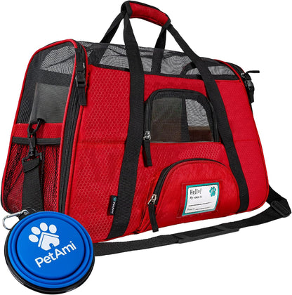 PetAmi Airline Approved Pet Carrier for Cat, Soft Sided Dog Carrier for Small Dogs, Cat Travel