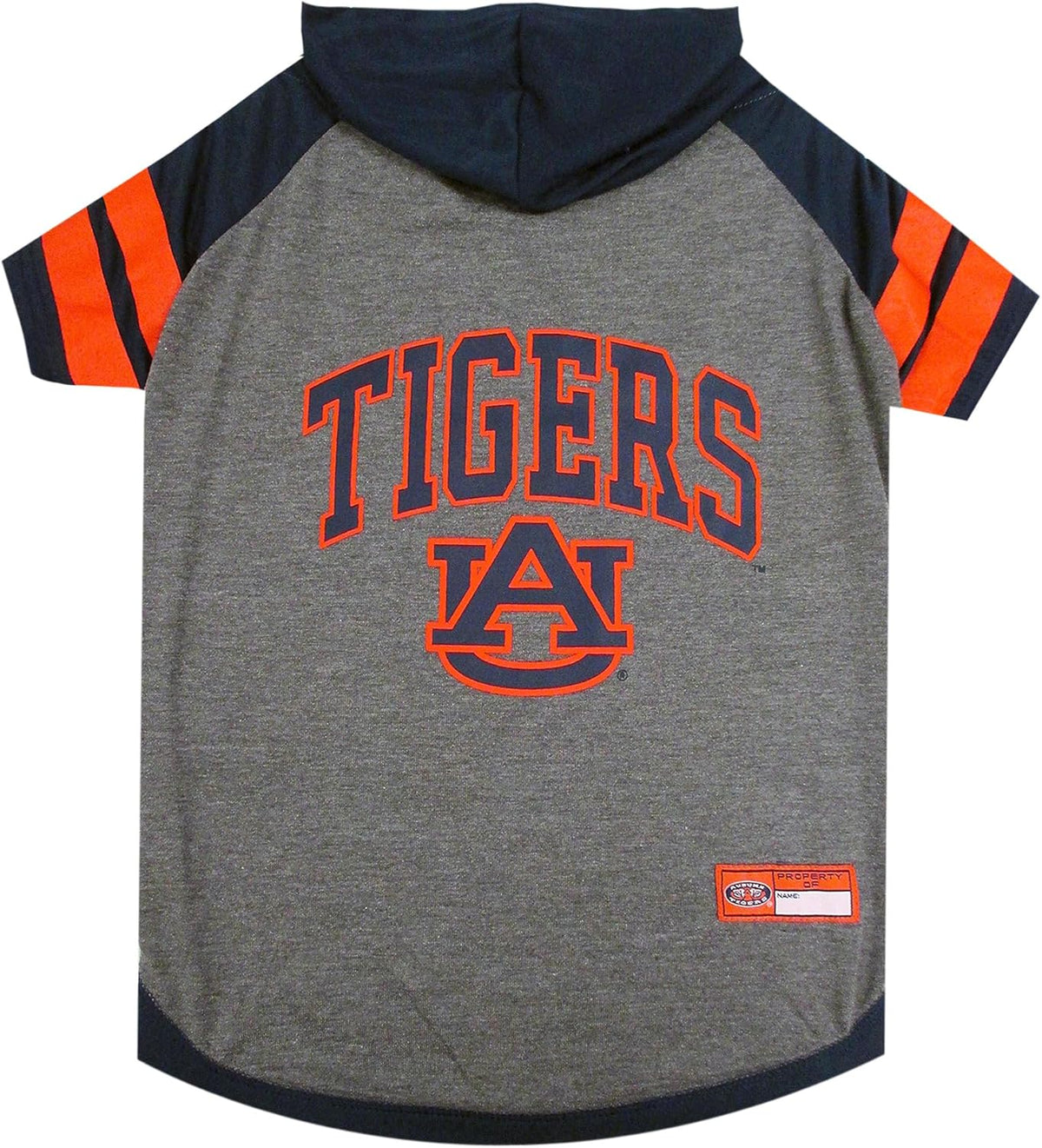 NCAA Auburn Tigers Hoodie for Dogs & Cats, Small Collegiate Licensed Dog Hoody Tee Shirt. Sports