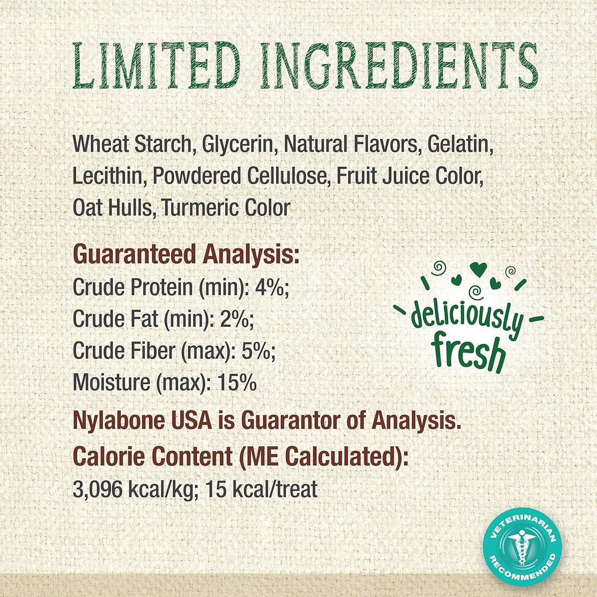 Nylabone Nutri Dent Dog Dental Chews, Natural Teeth Cleaning Treats & Breath Freshener for Dogs