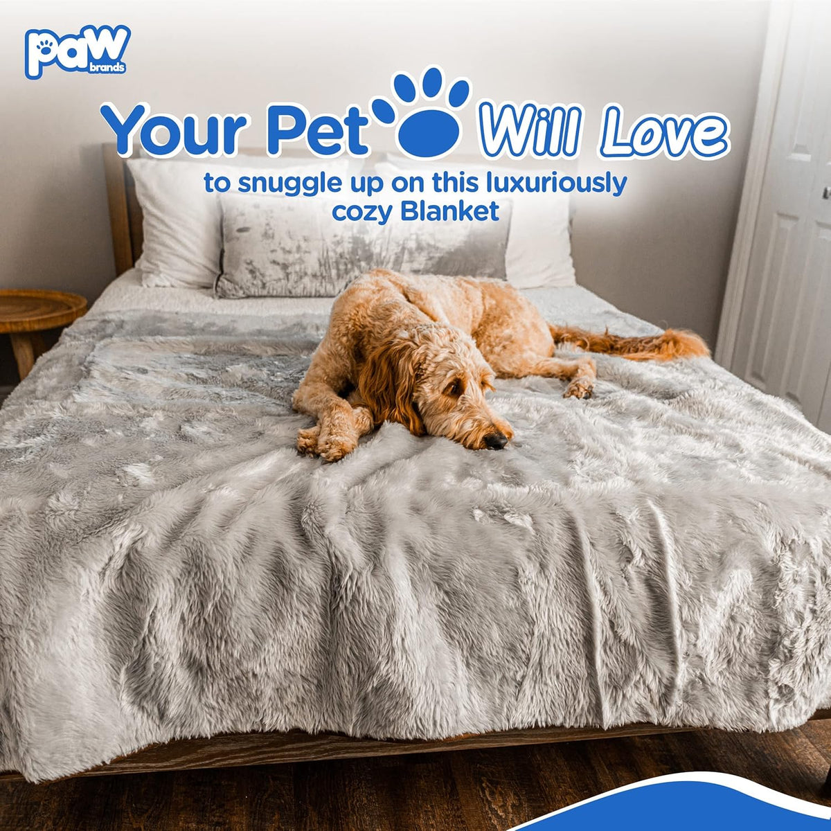 PupProtector Waterproof Throw Blanket for Dogs and Cats, Pet Blanket Cover for Couches, Sofas